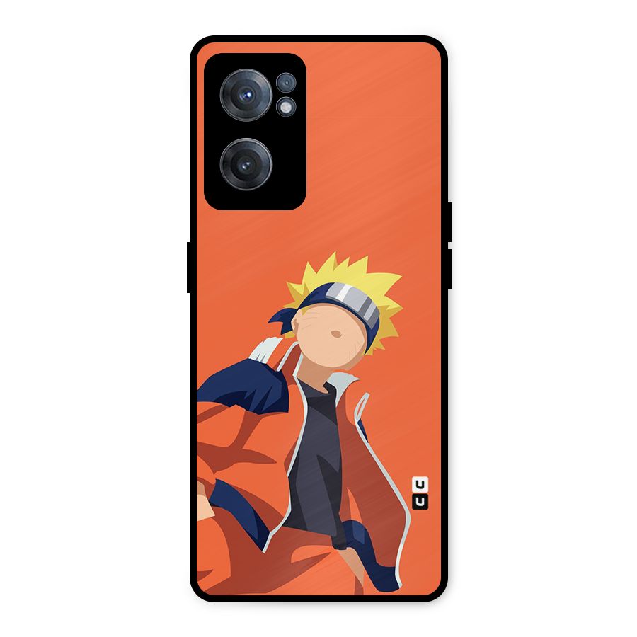 Naruto Uzumaki Minimalist Metal Back Case for OnePlus Nord CE 2 5G