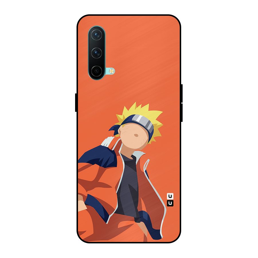 Naruto Uzumaki Minimalist Metal Back Case for OnePlus Nord CE 5G