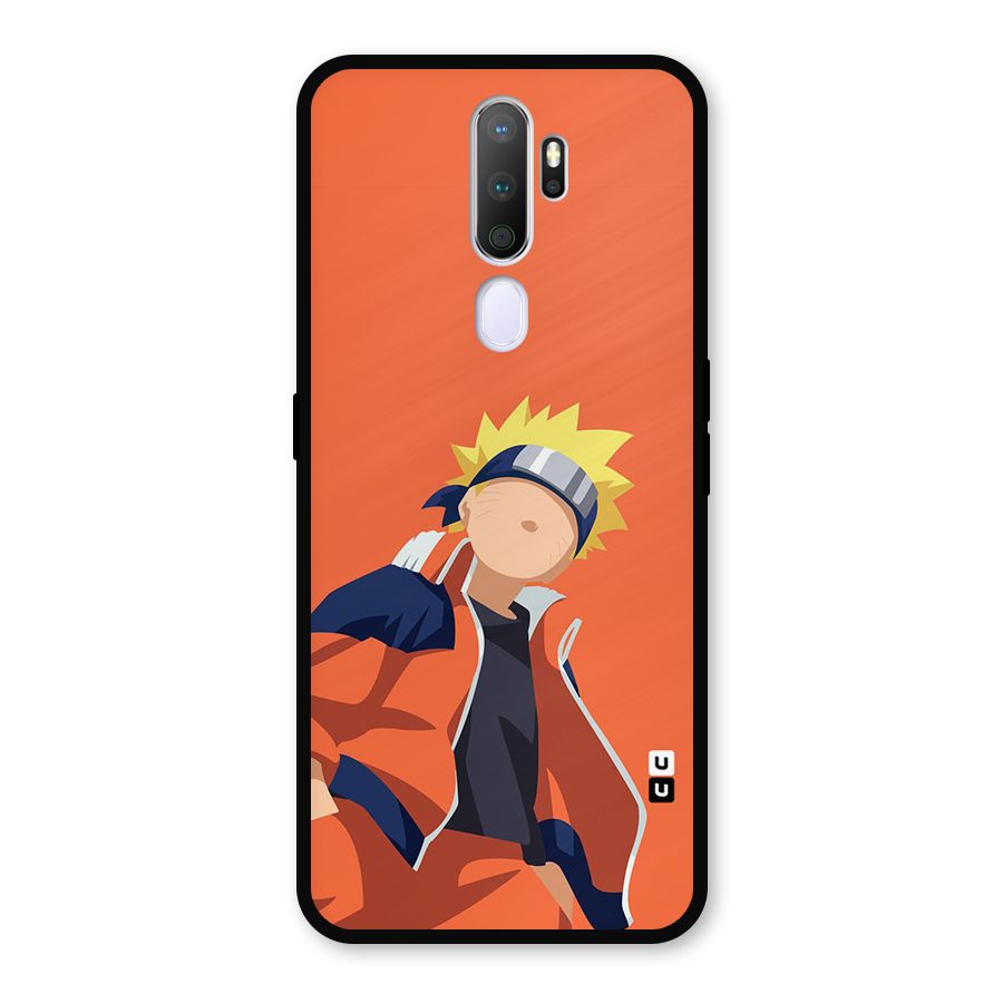 Naruto Uzumaki Minimalist Metal Back Case for Oppo A5 (2020)