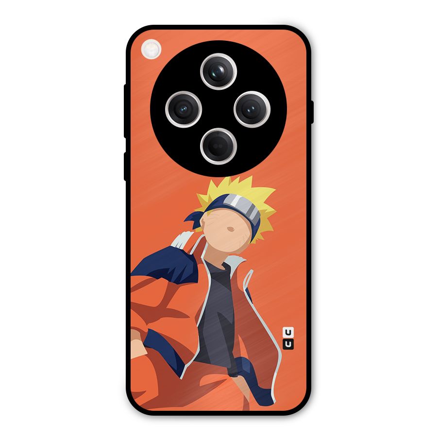 Naruto Uzumaki Minimalist Metal Back Case for Oppo Find X8
