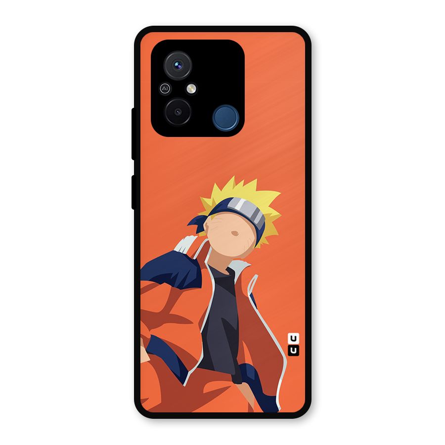 Naruto Uzumaki Minimalist Metal Back Case for Poco C55