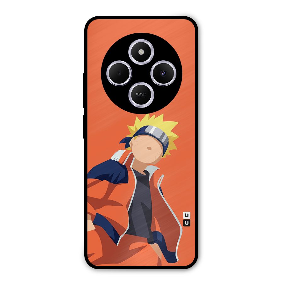 Naruto Uzumaki Minimalist Metal Back Case for Poco C75 5G