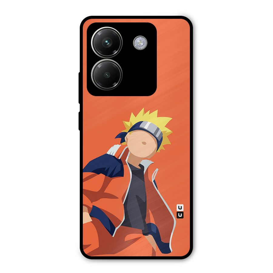 Naruto Uzumaki Minimalist Metal Back Case for Poco M7 Pro 5G