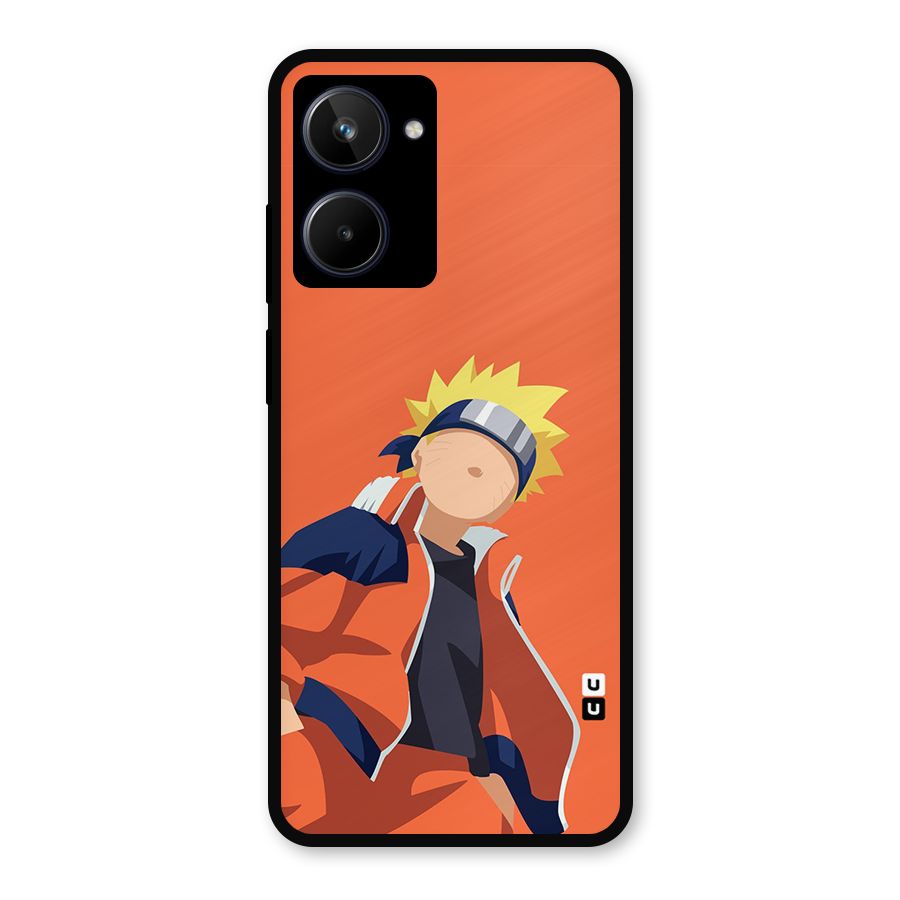 Naruto Uzumaki Minimalist Metal Back Case for Realme 10