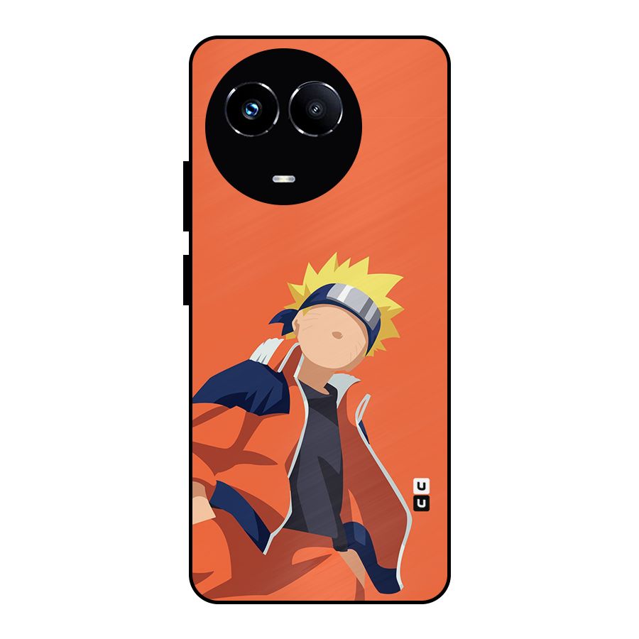 Naruto Uzumaki Minimalist Metal Back Case for Realme 11X