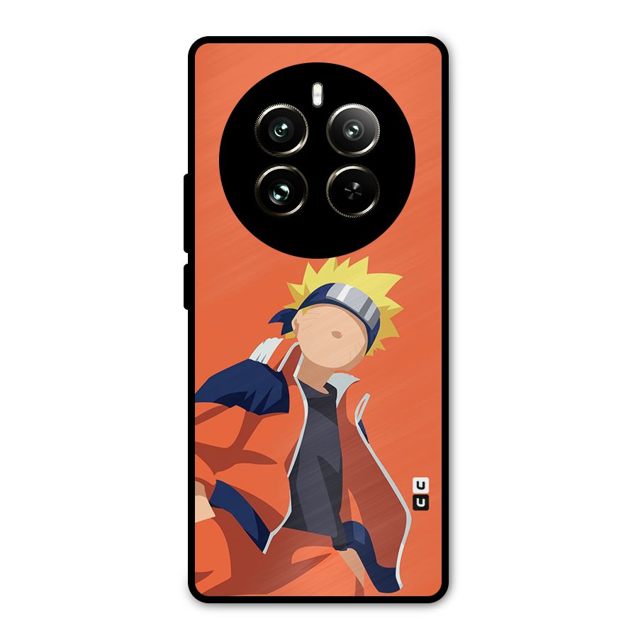 Naruto Uzumaki Minimalist Metal Back Case for Realme 12 Pro