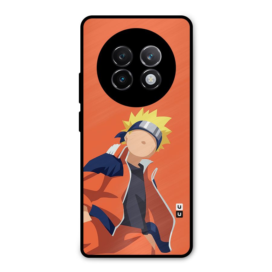 Naruto Uzumaki Minimalist Metal Back Case for Realme 13 Plus