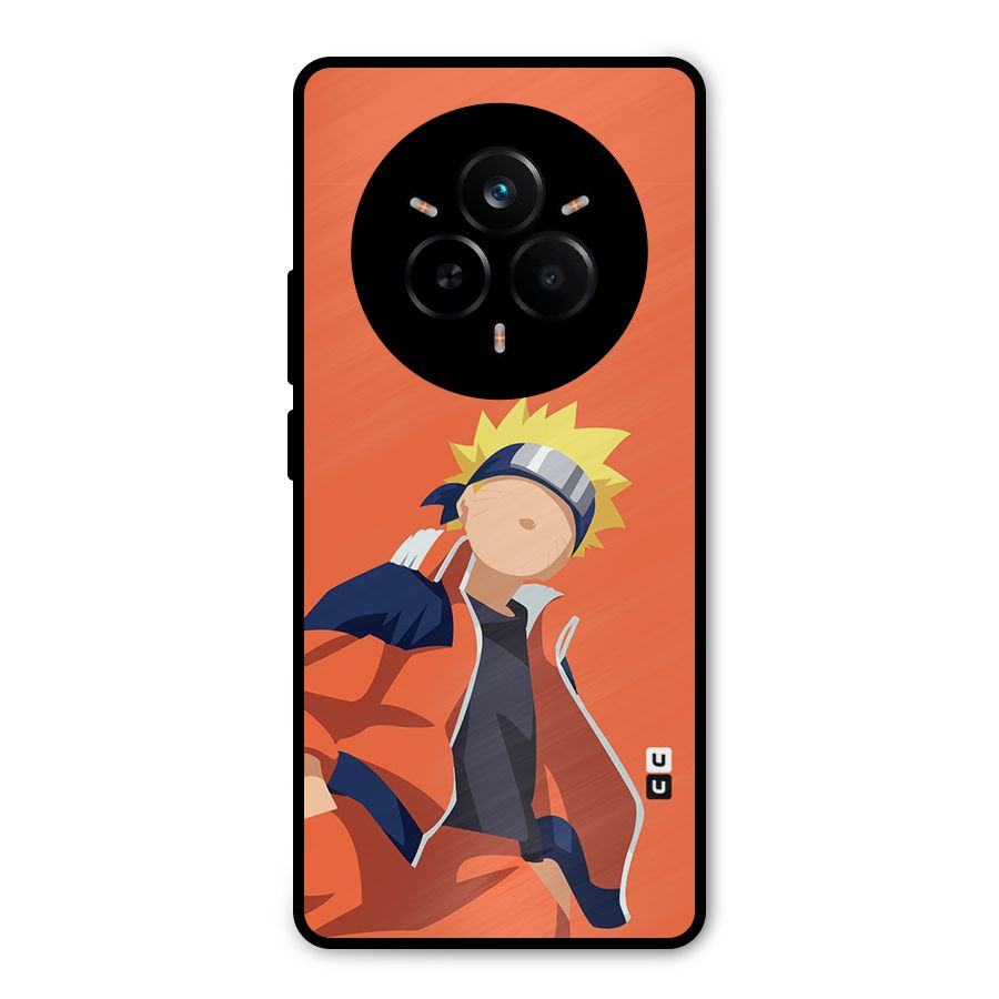Naruto Uzumaki Minimalist Metal Back Case for Realme 14 Pro Plus