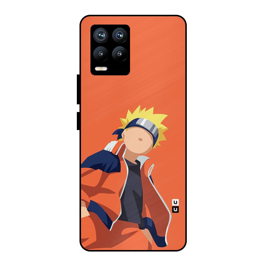 Naruto Uzumaki Minimalist Metal Back Case for Realme 8 Pro