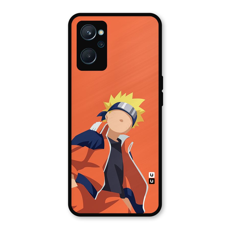Naruto Uzumaki Minimalist Metal Back Case for Realme 9i