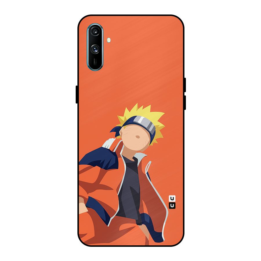 Naruto Uzumaki Minimalist Metal Back Case for Realme C3