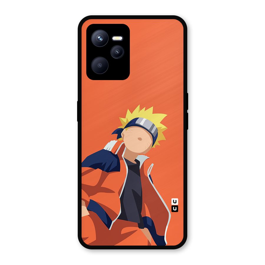Naruto Uzumaki Minimalist Metal Back Case for Realme C35