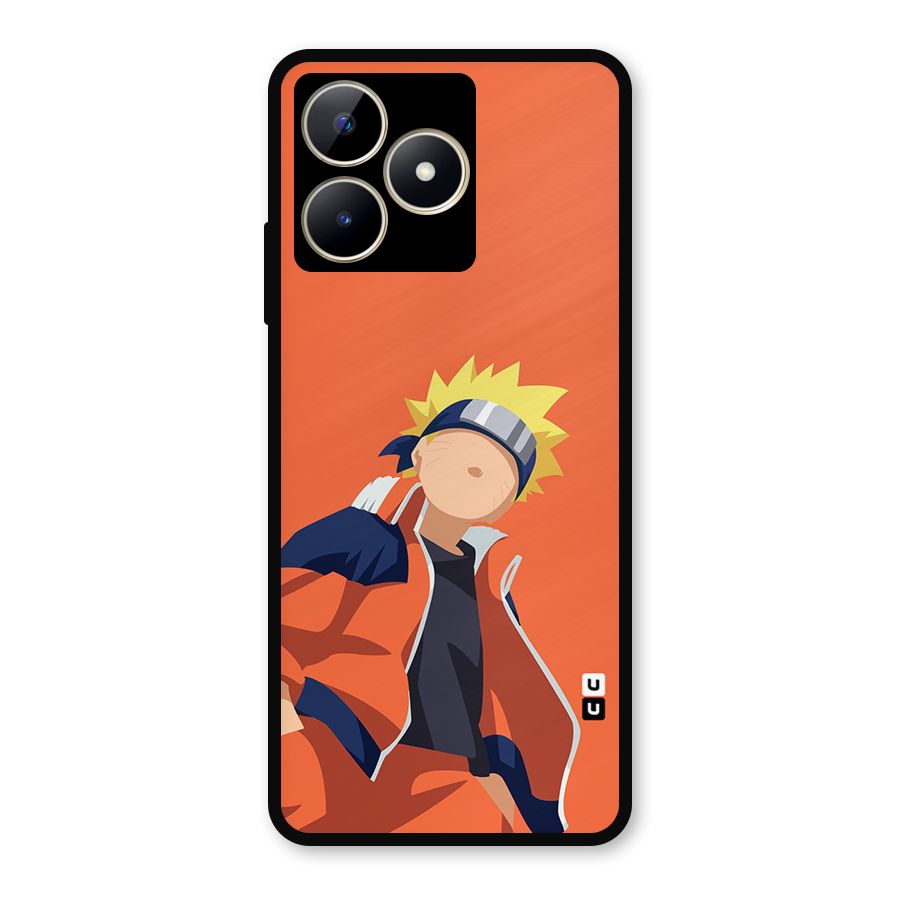 Naruto Uzumaki Minimalist Metal Back Case for Realme C53