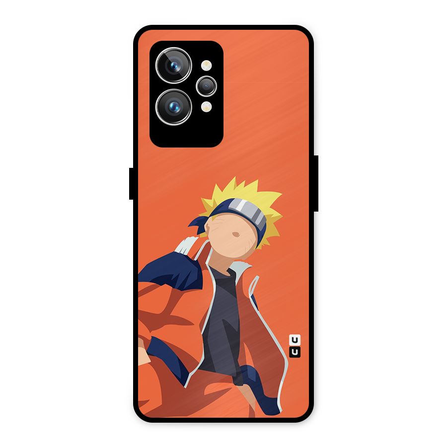 Naruto Uzumaki Minimalist Metal Back Case for Realme GT2 Pro