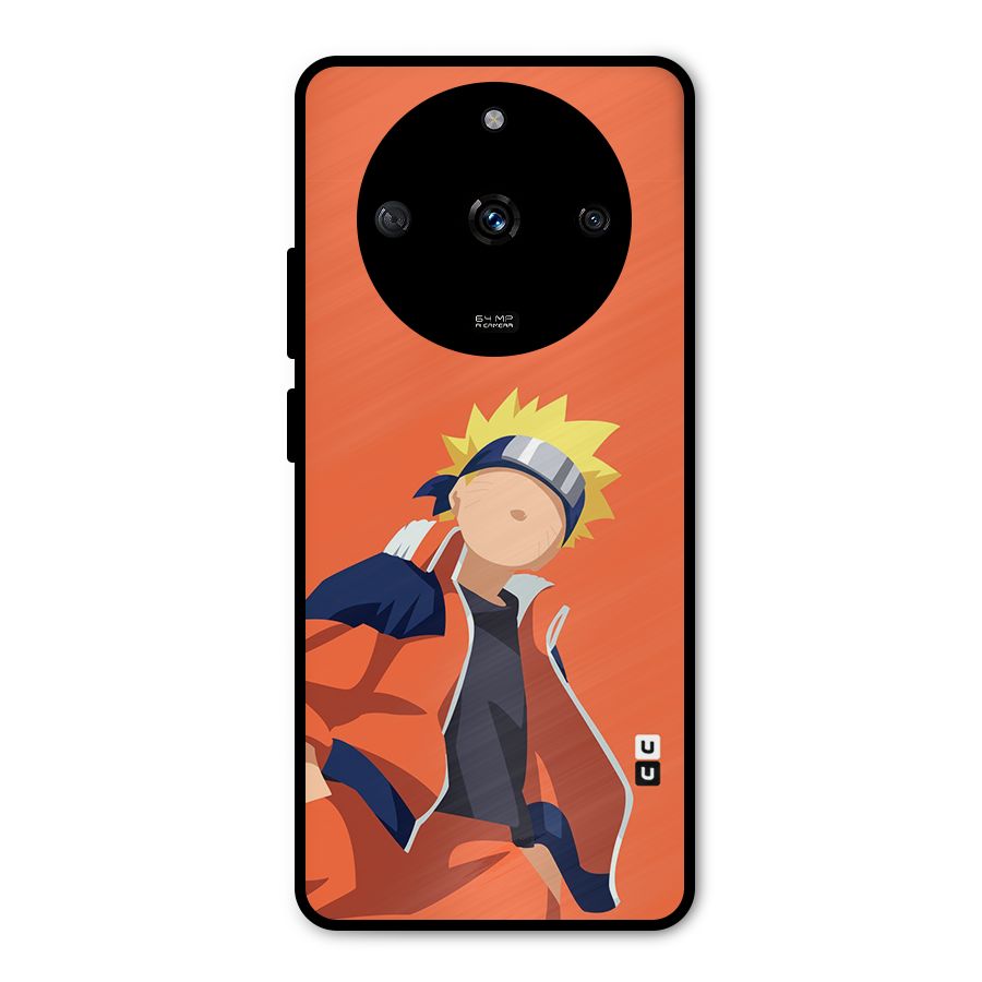 Naruto Uzumaki Minimalist Metal Back Case for Realme Narzo 60 5G