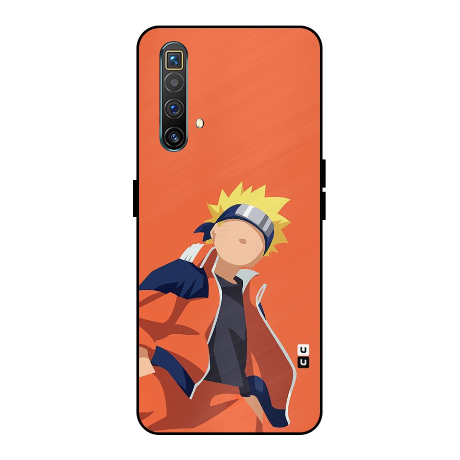 Naruto Uzumaki Minimalist Metal Back Case for Realme X3