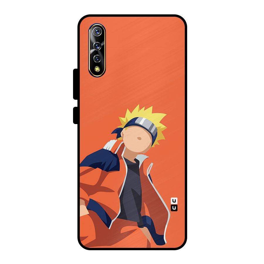 Naruto Uzumaki Minimalist Metal Back Case for Vivo S1