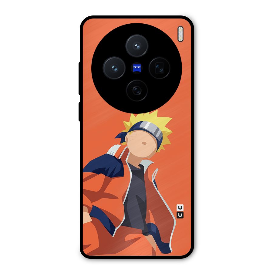 Naruto Uzumaki Minimalist Metal Back Case for Vivo X200
