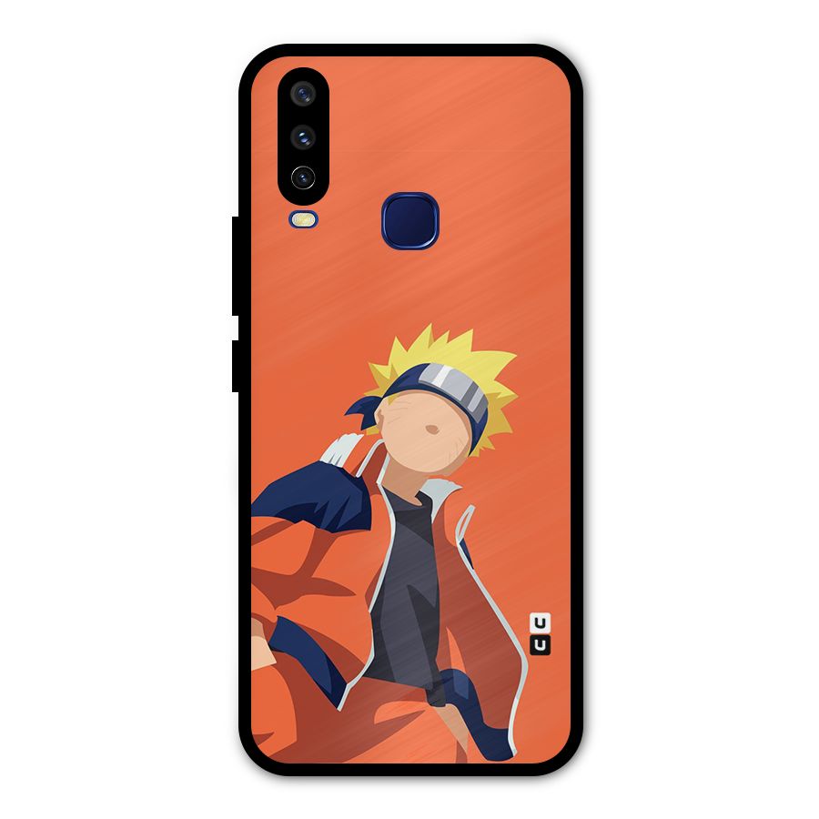 Naruto Uzumaki Minimalist Metal Back Case for Vivo Y12