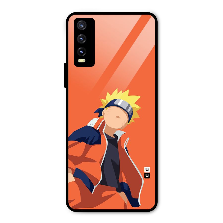 Naruto Uzumaki Minimalist Metal Back Case for Vivo Y20t