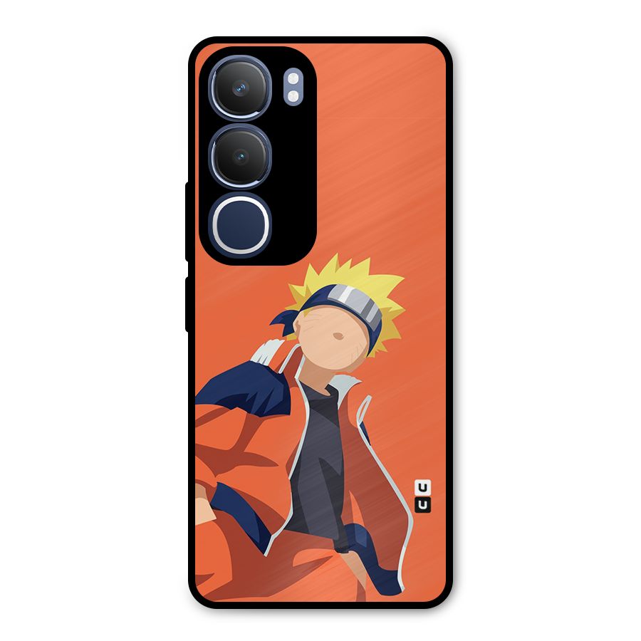 Naruto Uzumaki Minimalist Metal Back Case for Vivo Y29