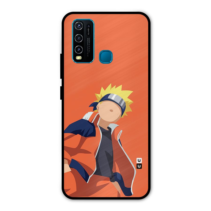 Naruto Uzumaki Minimalist Metal Back Case for Vivo Y30