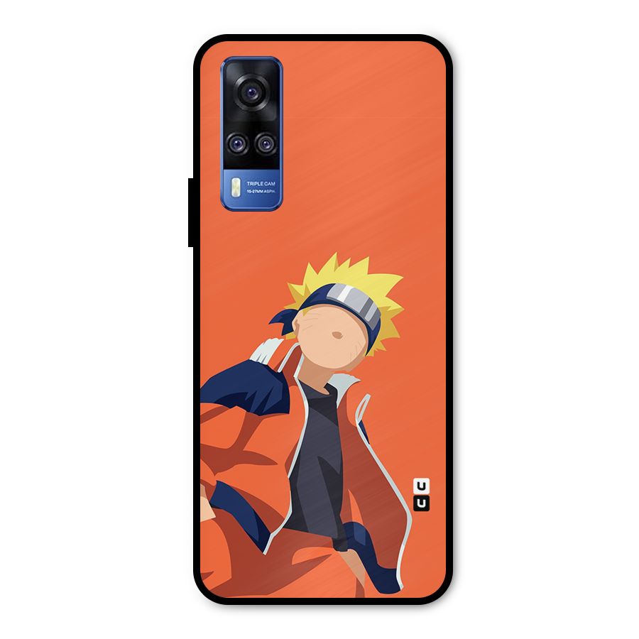 Naruto Uzumaki Minimalist Metal Back Case for Vivo Y31
