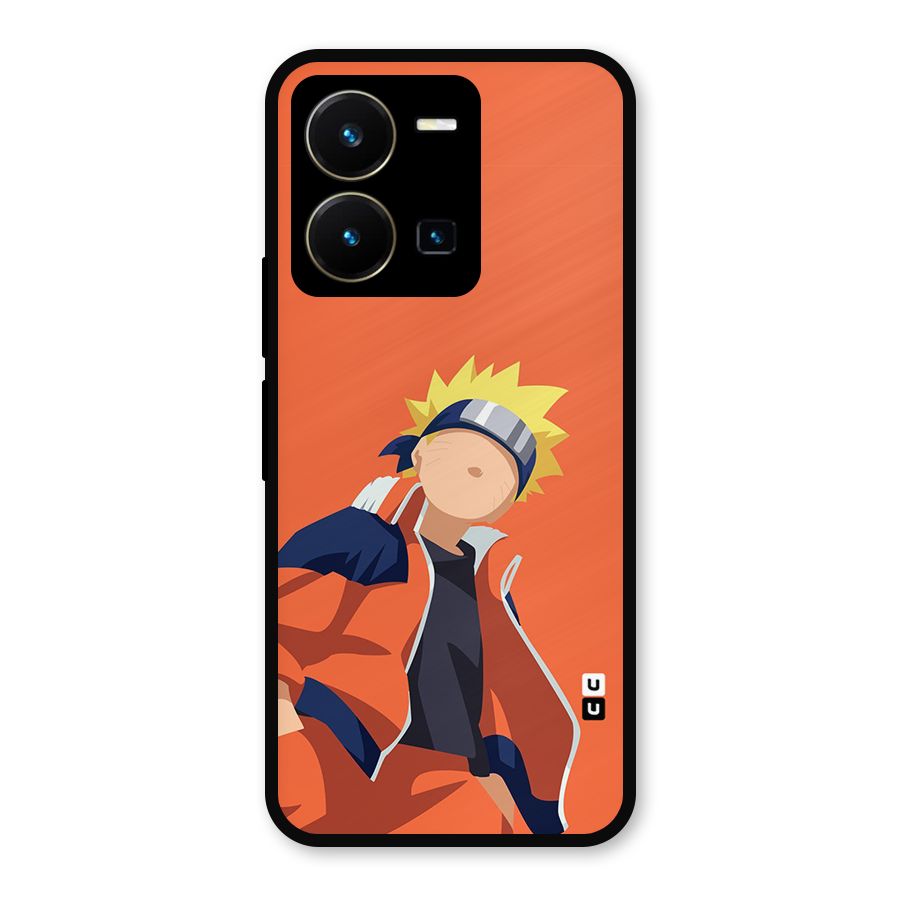 Naruto Uzumaki Minimalist Metal Back Case for Vivo Y35