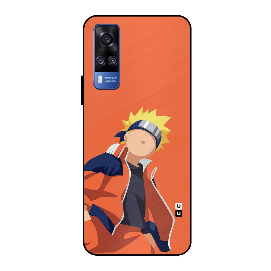 Naruto Uzumaki Minimalist Metal Back Case for Vivo Y51