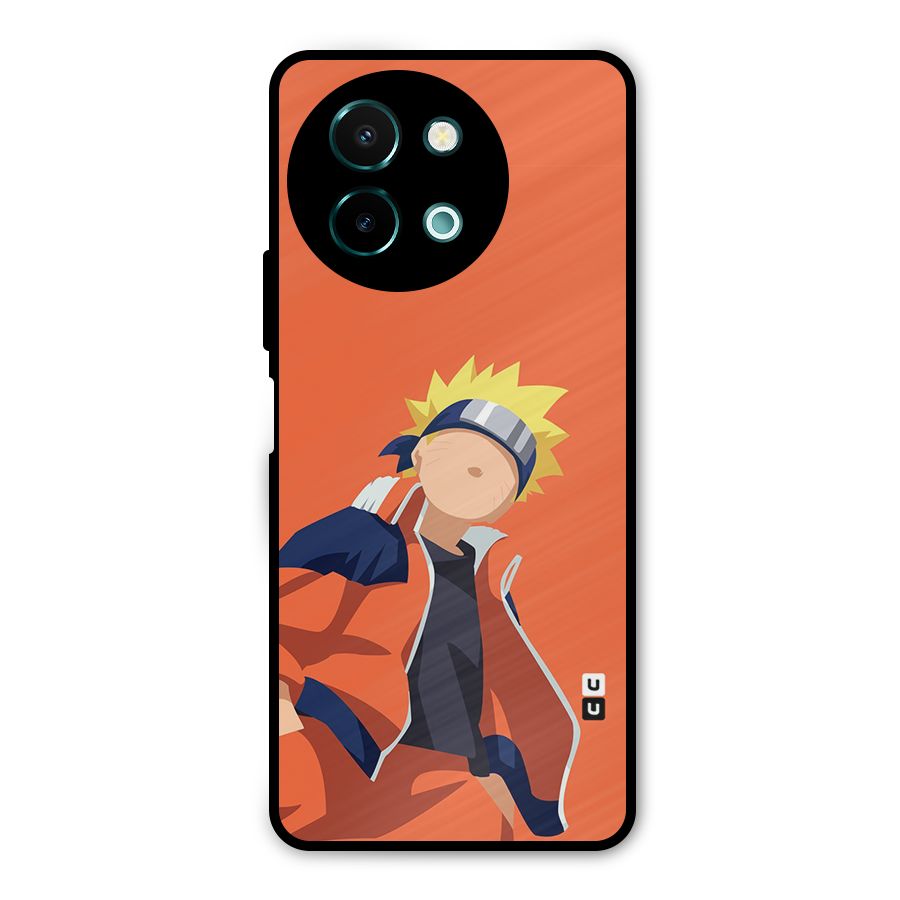 Naruto Uzumaki Minimalist Metal Back Case for Vivo Y58