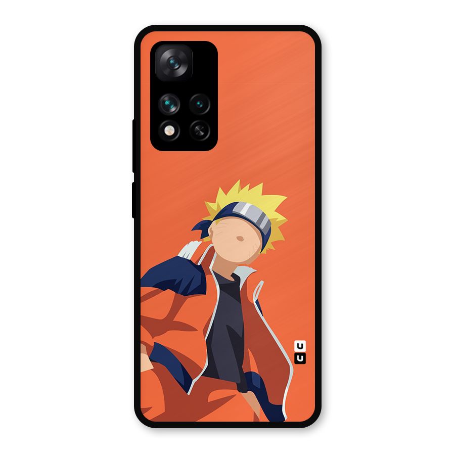 Naruto Uzumaki Minimalist Metal Back Case for Xiaomi 11i Hypercharge 5G