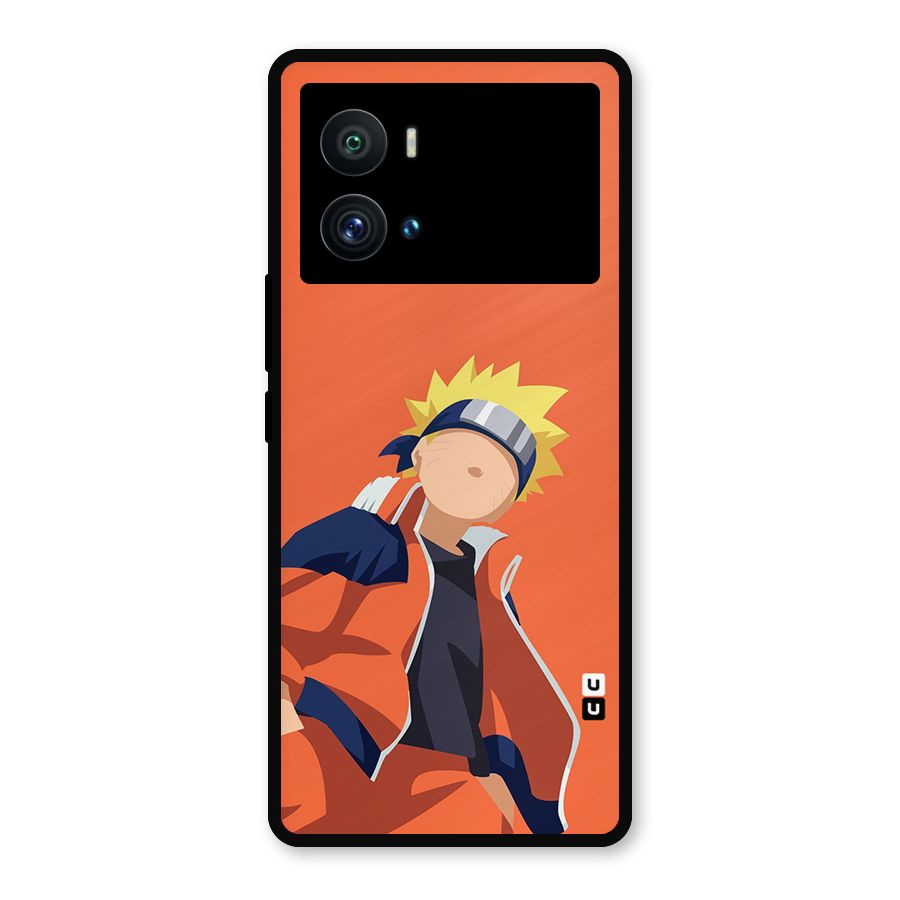 Naruto Uzumaki Minimalist Metal Back Case for iQOO 9 Pro