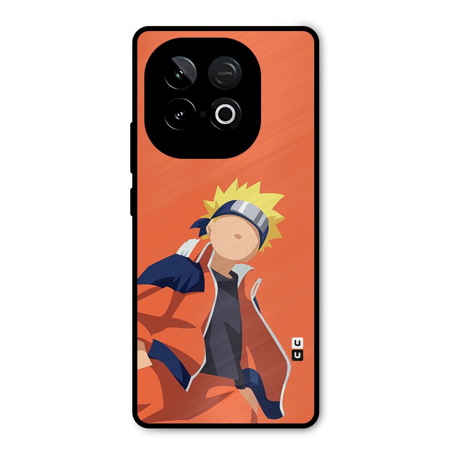 Naruto Uzumaki Minimalist Metal Back Case for iQOO Neo 10
