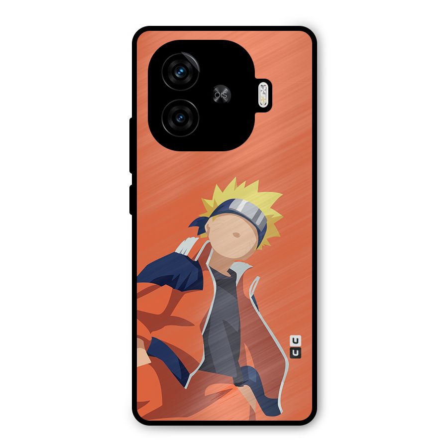 Naruto Uzumaki Minimalist Metal Back Case for iQOO Neo 10R