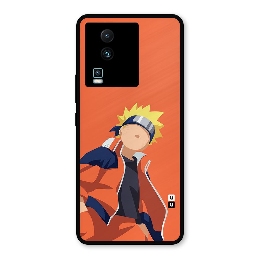 Naruto Uzumaki Minimalist Metal Back Case for iQOO Neo 7 Pro