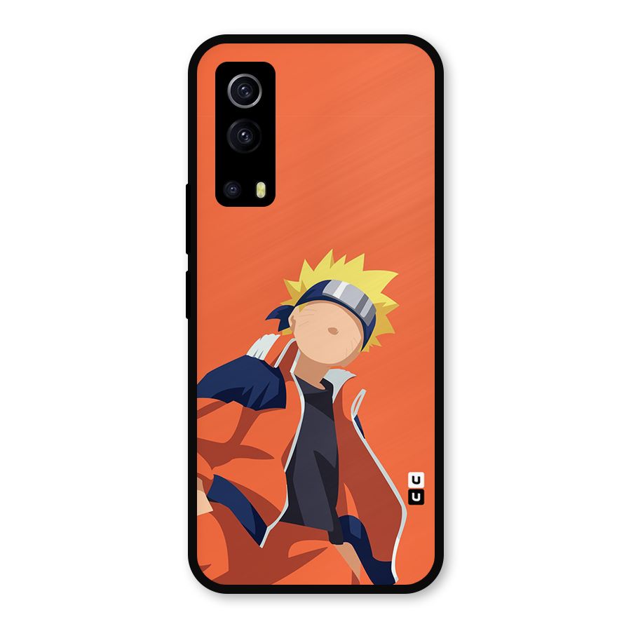 Naruto Uzumaki Minimalist Metal Back Case for iQOO Z3