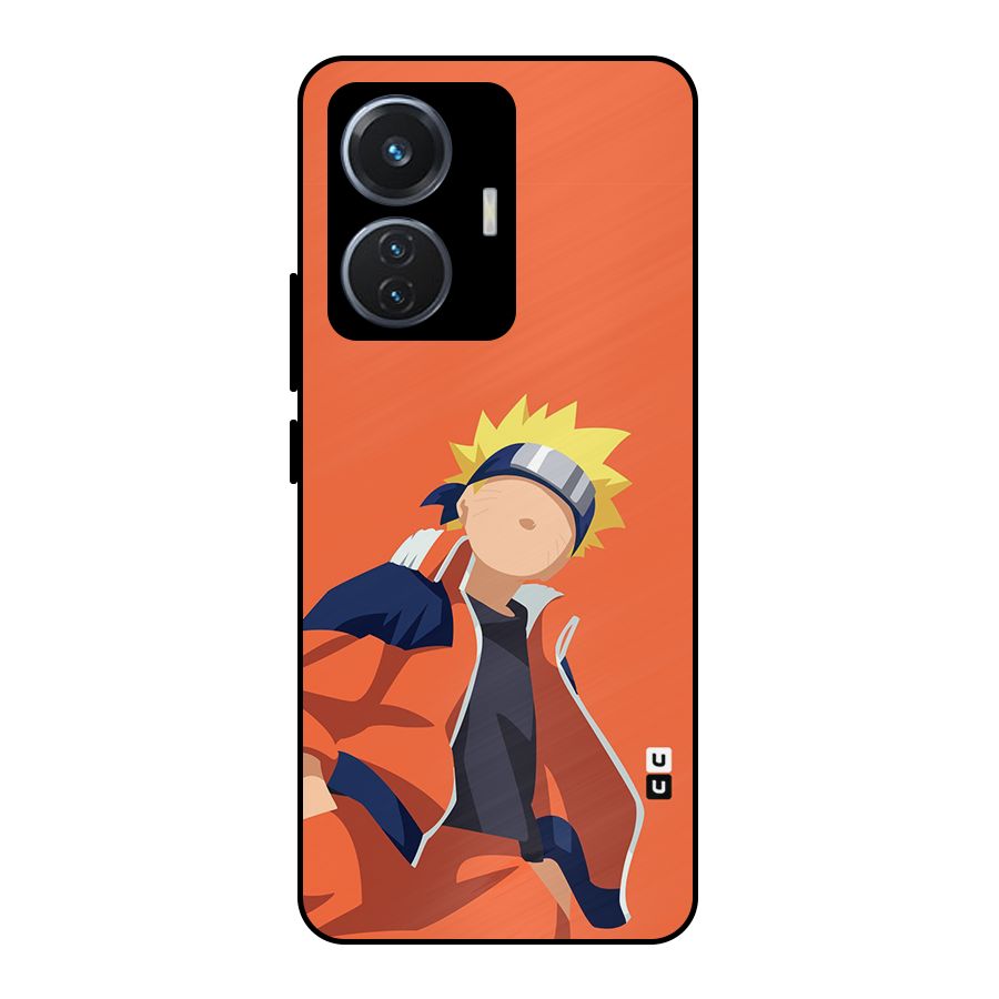 Naruto Uzumaki Minimalist Metal Back Case for iQOO Z6 44W