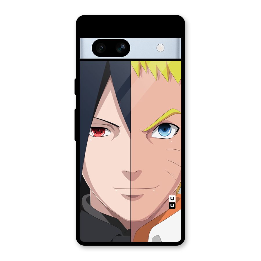 Naruto and Sasuke Glass Back Case for Google Pixel 7a