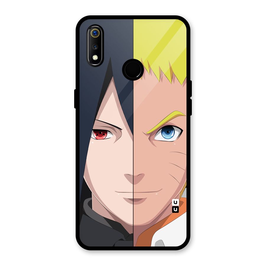 Naruto and Sasuke Glass Back Case for Realme 3i