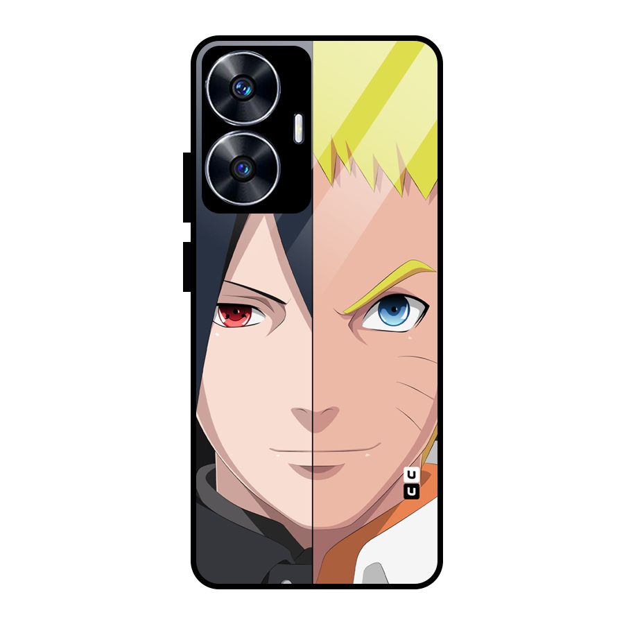 Naruto and Sasuke Glass Back Case for Realme Narzo N55