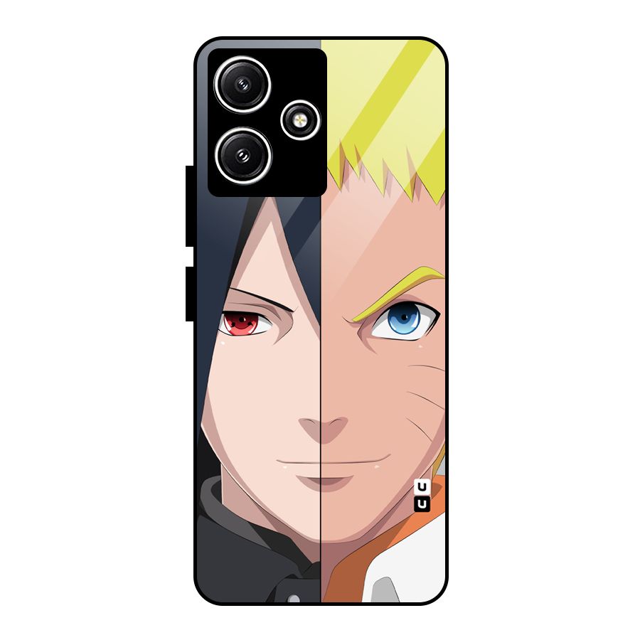 Naruto and Sasuke Glass Back Case for Redmi 12 5G