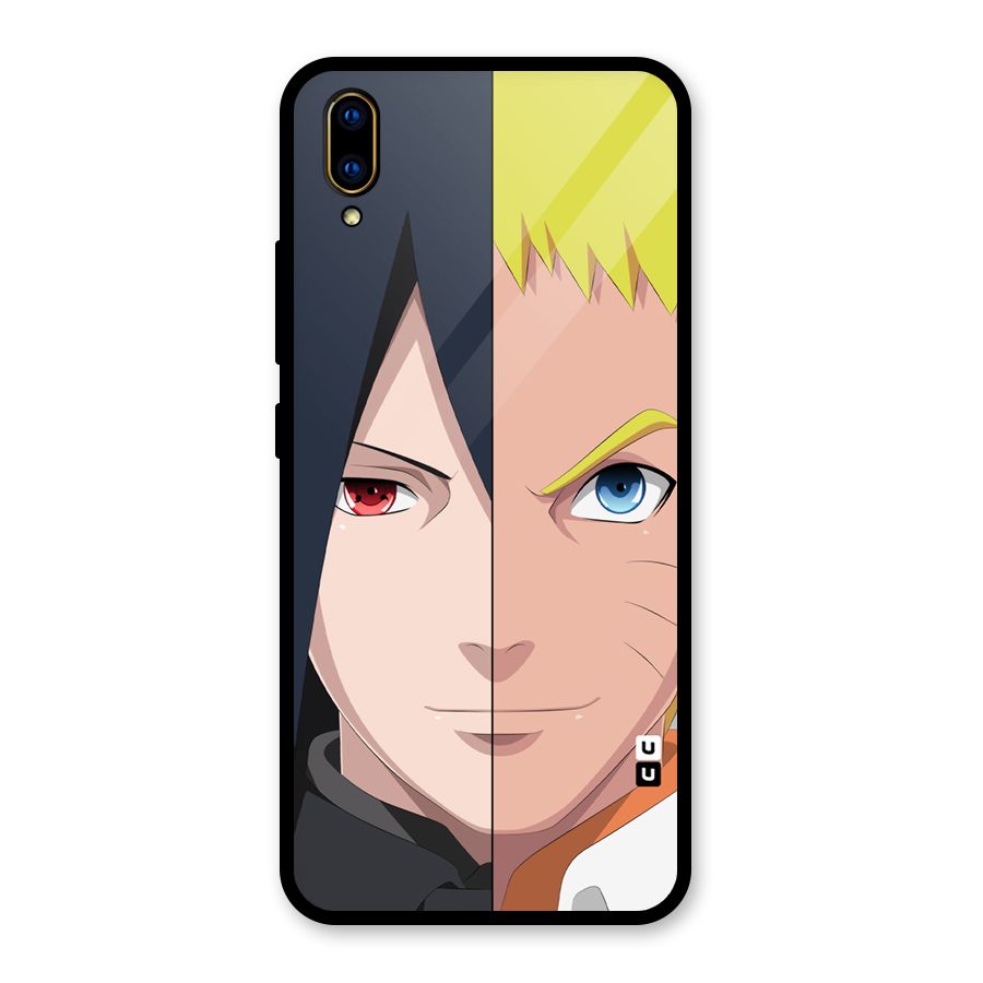 Naruto and Sasuke Glass Back Case for Vivo V11 Pro