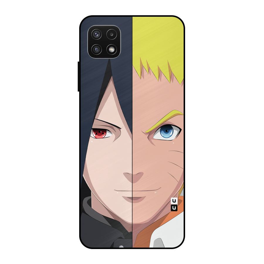 Naruto and Sasuke Metal Back Case for Galaxy A22 5G