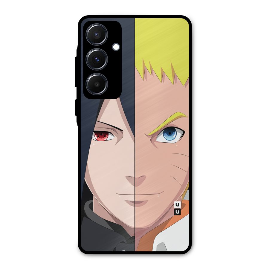 Naruto and Sasuke Metal Back Case for Galaxy A55