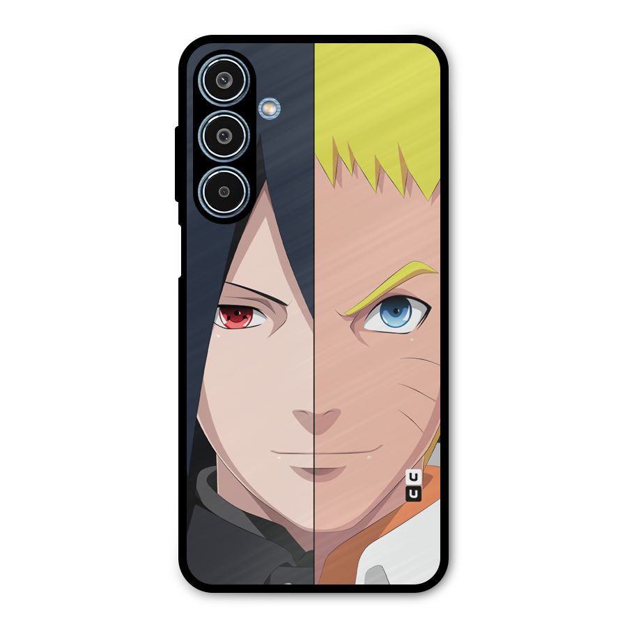 Naruto and Sasuke Metal Back Case for Galaxy M35