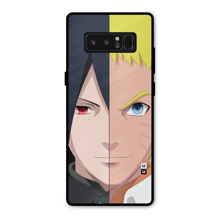 Naruto and Sasuke Metal Back Case for Galaxy Note 8