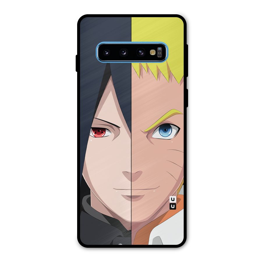 Naruto and Sasuke Metal Back Case for Galaxy S10