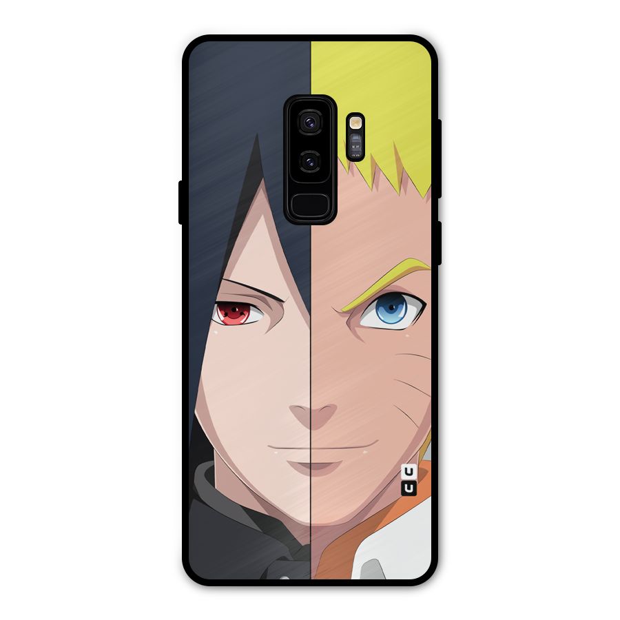 Naruto and Sasuke Metal Back Case for Galaxy S9 Plus
