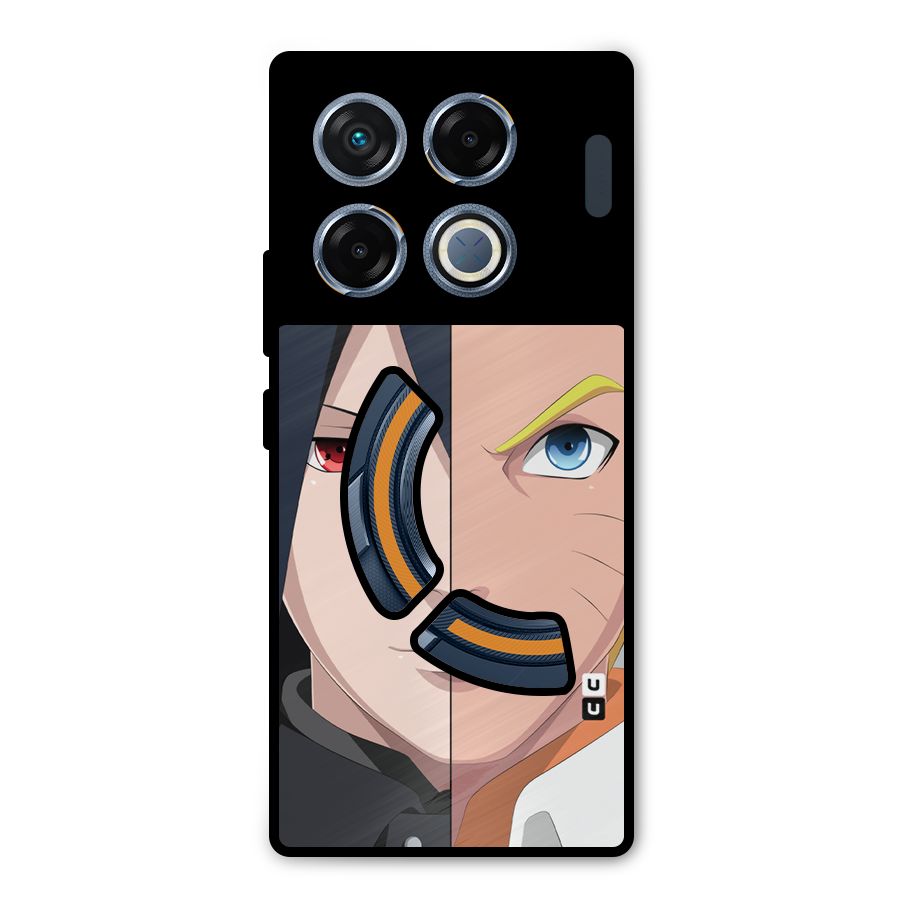 Naruto and Sasuke Metal Back Case for Infinix GT 20 Pro
