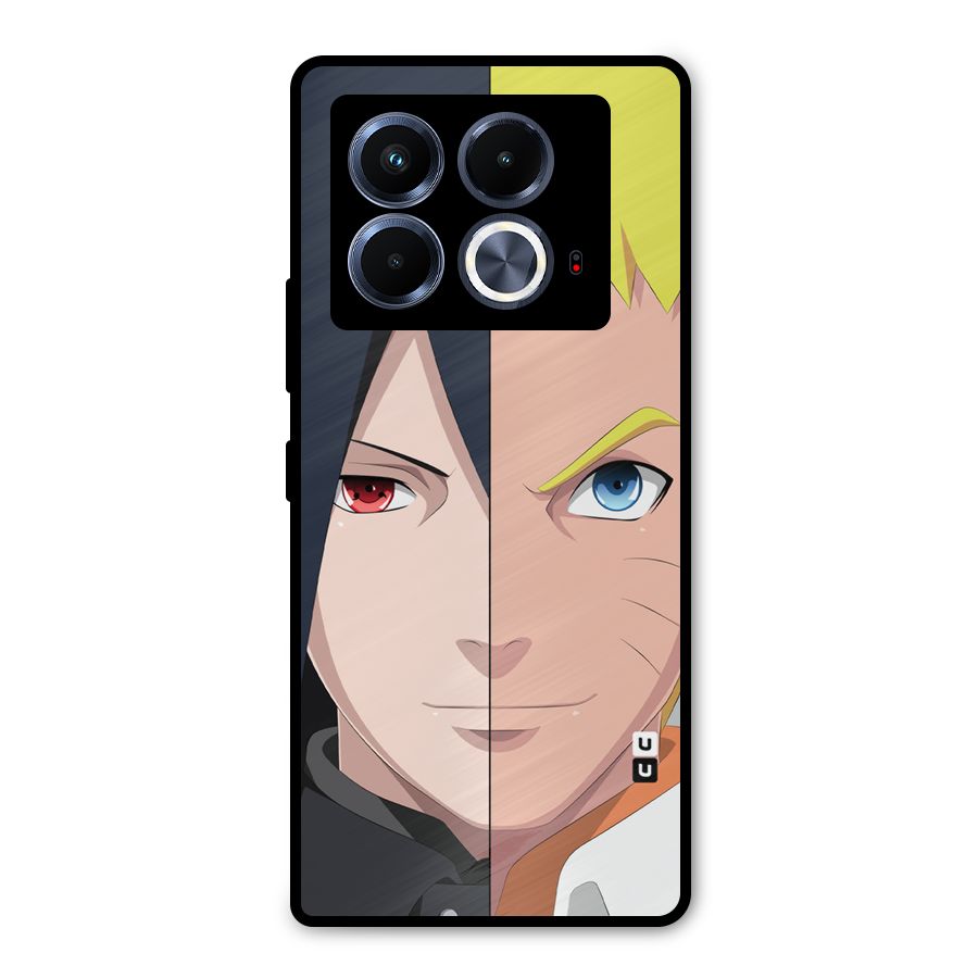Naruto and Sasuke Metal Back Case for Infinix Note 40 5G